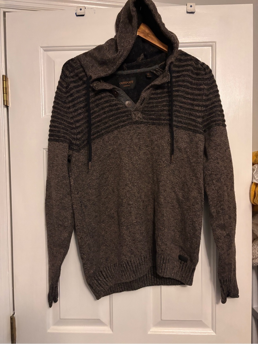 Men’s Outpost Makers Hooded Knit Sweater - Brown